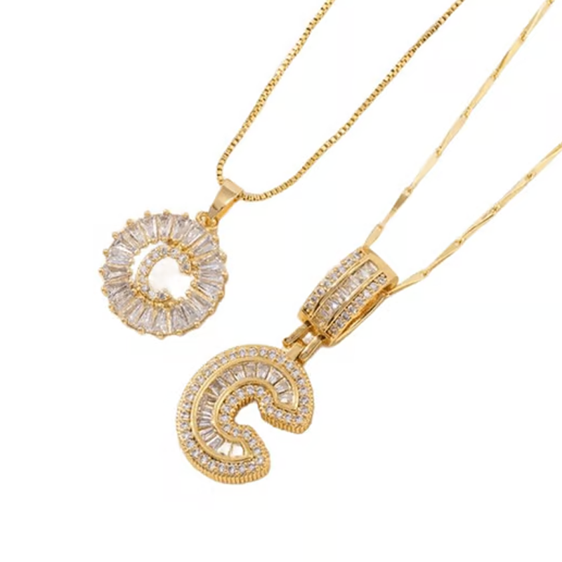 💍 2 Pack✨ Initial Letter Pendant Necklaces-Best Gift for your friends💝