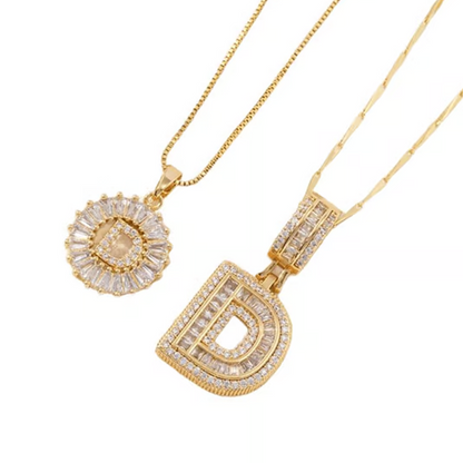 💍 2 Pack✨ Initial Letter Pendant Necklaces-Best Gift for your friends💝