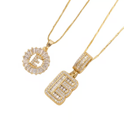 💍 2 Pack✨ Initial Letter Pendant Necklaces-Best Gift for your friends💝