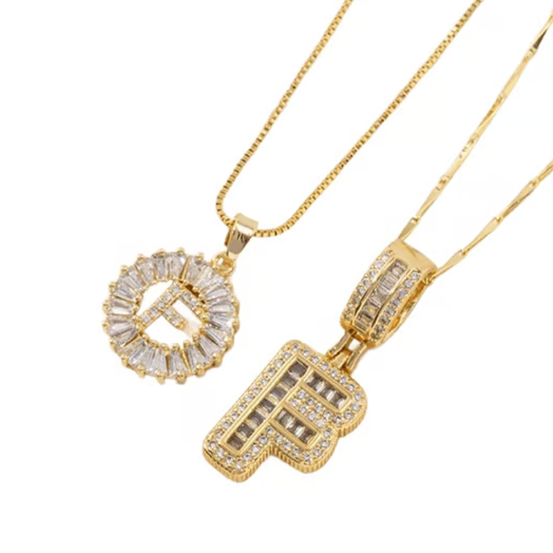 💍 2 Pack✨ Initial Letter Pendant Necklaces-Best Gift for your friends💝