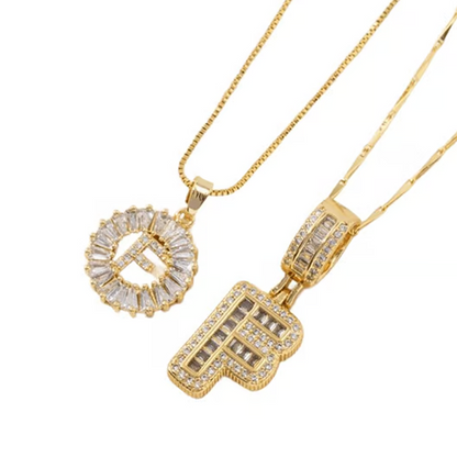 💍 2 Pack✨ Initial Letter Pendant Necklaces-Best Gift for your friends💝