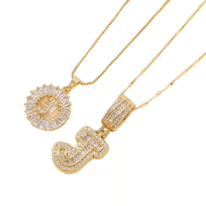 💍 2 Pack✨ Initial Letter Pendant Necklaces-Best Gift for your friends💝