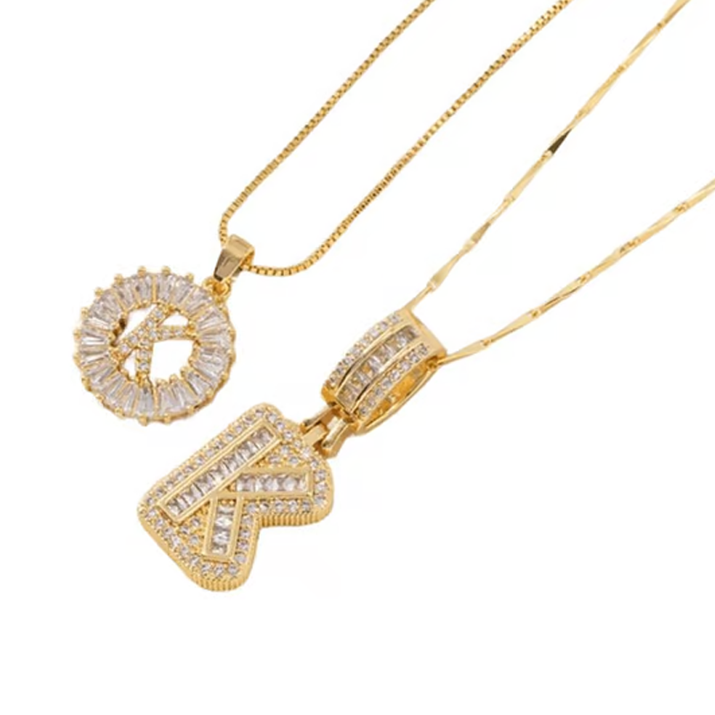 💍 2 Pack✨ Initial Letter Pendant Necklaces-Best Gift for your friends💝