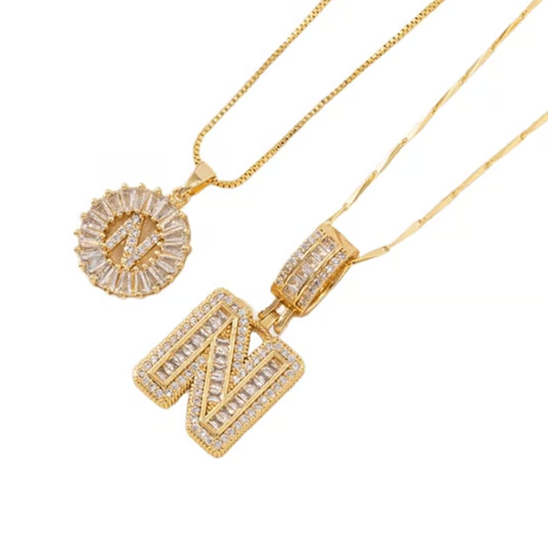 💍 2 Pack✨ Initial Letter Pendant Necklaces-Best Gift for your friends💝