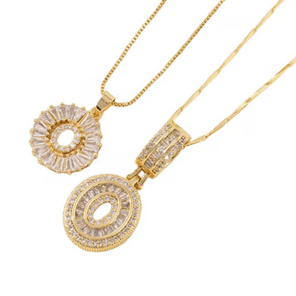 💍 2 Pack✨ Initial Letter Pendant Necklaces-Best Gift for your friends💝