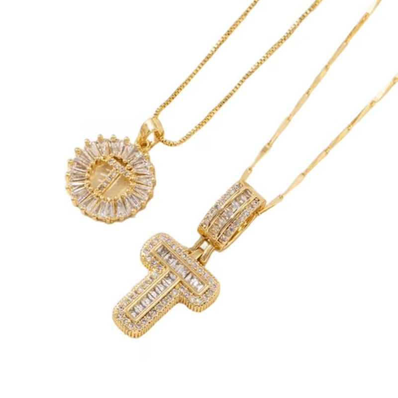 💍 2 Pack✨ Initial Letter Pendant Necklaces-Best Gift for your friends💝