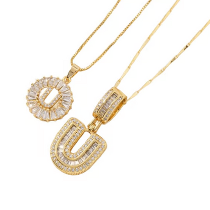 💍 2 Pack✨ Initial Letter Pendant Necklaces-Best Gift for your friends💝