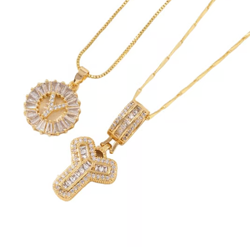 💍 2 Pack✨ Initial Letter Pendant Necklaces-Best Gift for your friends💝