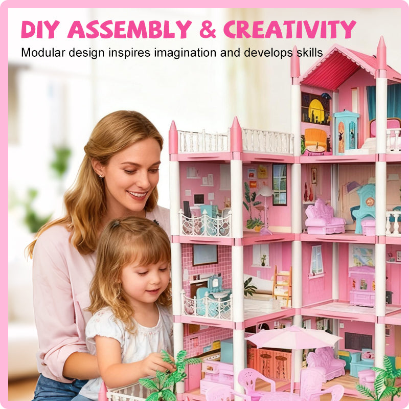 📢📢50% OFF!!⏰DIY Luminous Princess Castle Dollhouse