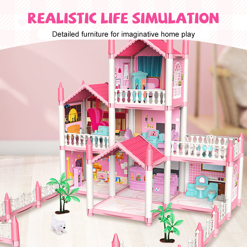 📢📢50% OFF!!⏰DIY Luminous Princess Castle Dollhouse