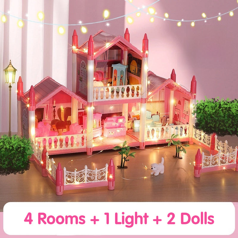 📢📢50% OFF!!⏰DIY Luminous Princess Castle Dollhouse