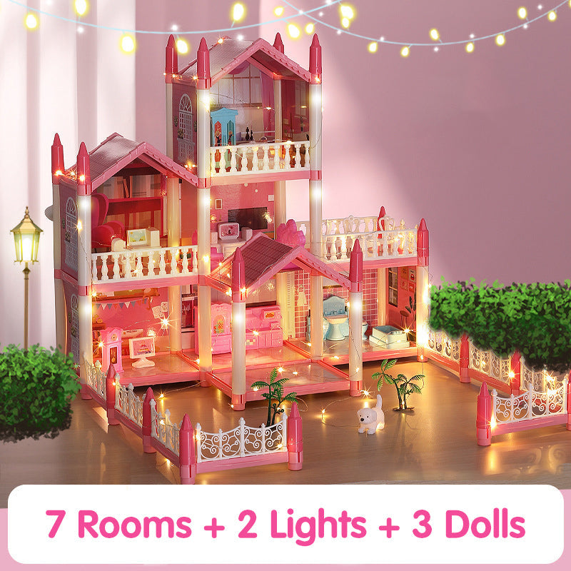 📢📢50% OFF!!⏰DIY Luminous Princess Castle Dollhouse
