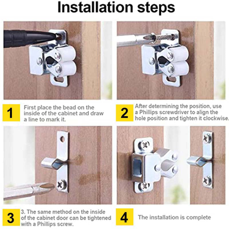 🎉BUY MORE SAVE MORE🎁Classic Cabinet Door Stainless Steel Snaps