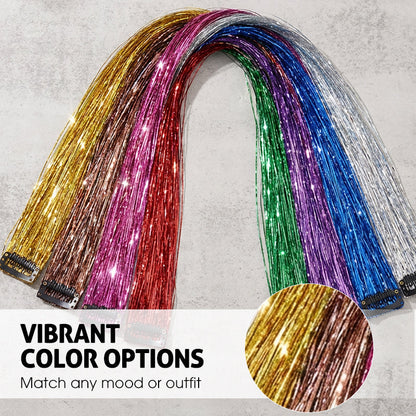 Sparkling Clip-in Hair Tinsel