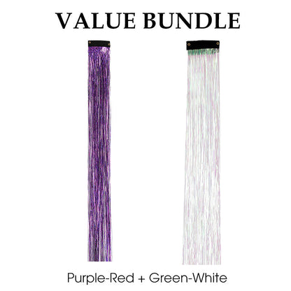 Sparkling Clip-in Hair Tinsel