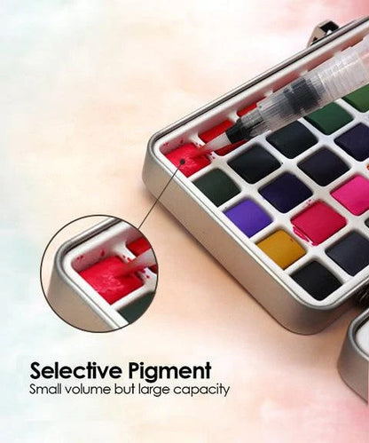 📢📢50%  OFF !! ⏰Premium Watercolor Set - Portable Paint Kit - Perfect for Gifting to Adults, Teens, Tweens, & Kids