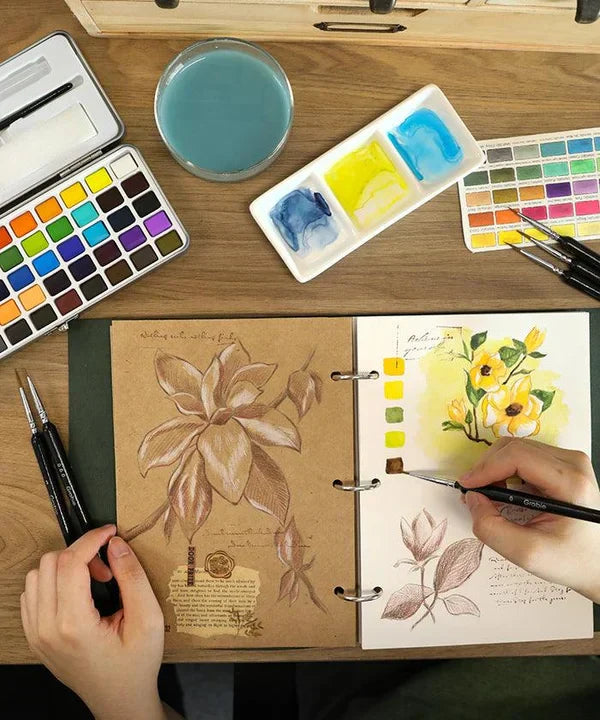 📢📢50%  OFF !! ⏰Premium Watercolor Set - Portable Paint Kit - Perfect for Gifting to Adults, Teens, Tweens, & Kids
