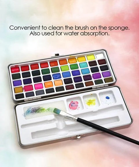 📢📢50%  OFF !! ⏰Premium Watercolor Set - Portable Paint Kit - Perfect for Gifting to Adults, Teens, Tweens, & Kids