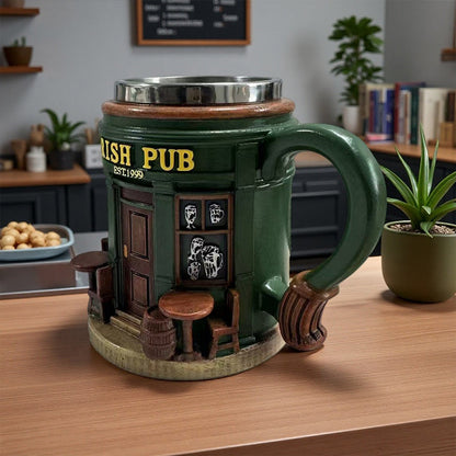 3D Irish Pub Resin Mug