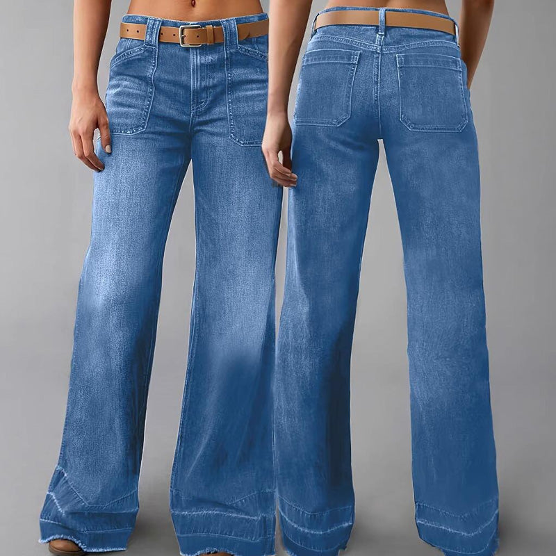 ✨🔥Women's Retro Flare Jeans with Pockets👖