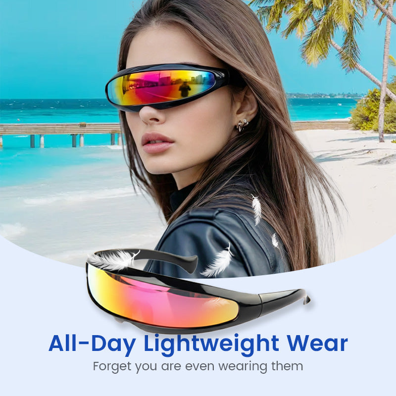⏳LAST DAY SALE 50% OFF🔥Lightweight Futuristic Shield Sunglasses