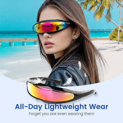 ⏳LAST DAY SALE 50% OFF🔥Lightweight Futuristic Shield Sunglasses