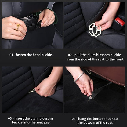 🥳2026 HOT SALE🥳💞50K+ SOLD!💥🚗Car Back Seat Leather Organizer Storage Bag with Foldable Table