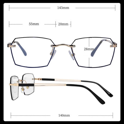 🥳2026 HOT SALE🥳💞50K+ SOLD!🔥Ultra-lightweight Geometric Shape Reading Glasses