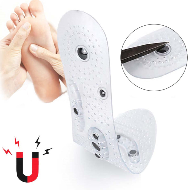 Massage insoles with magnetic therapy