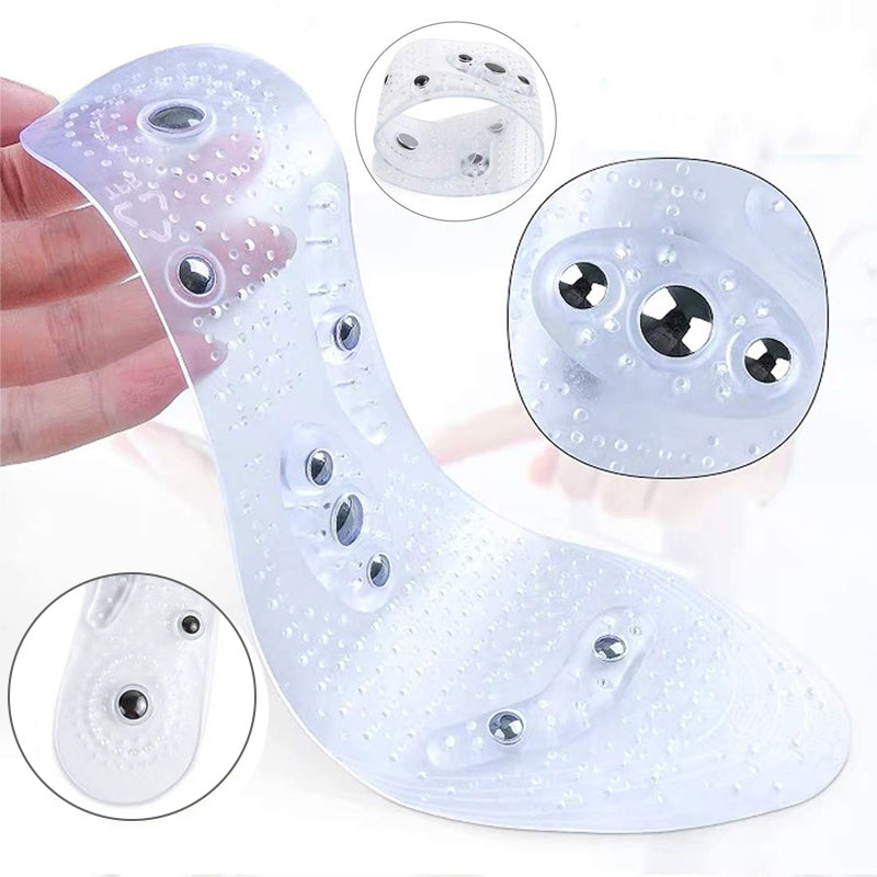 Massage insoles with magnetic therapy