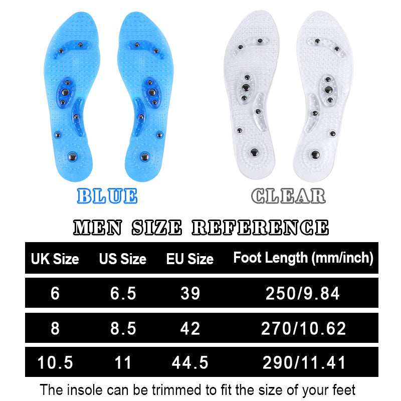 Massage insoles with magnetic therapy