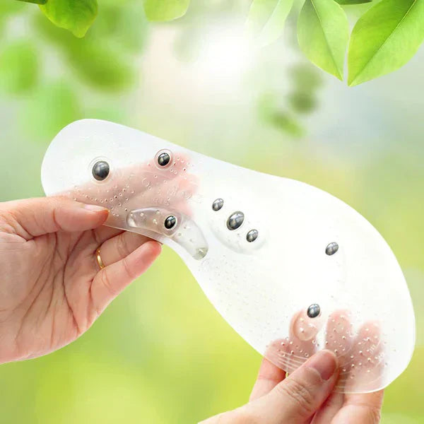 Massage insoles with magnetic therapy