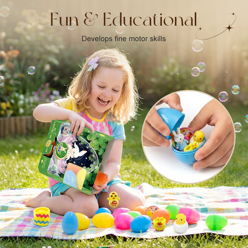 🐰 24 Pre-Filled Easter Eggs – Fun & Easy Easter Surprises for Kids 🎉✨