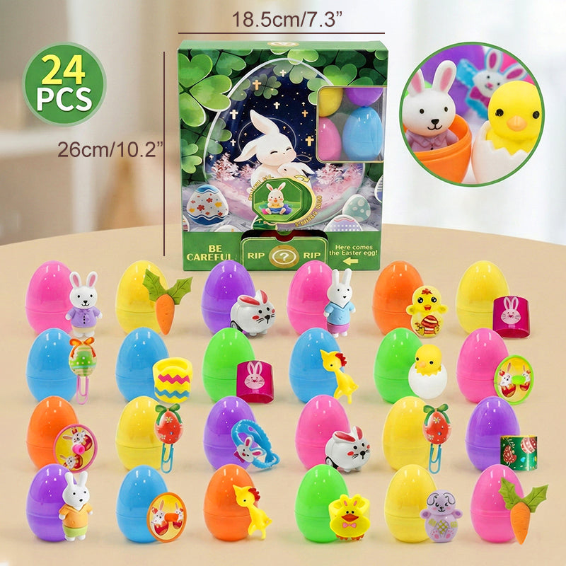 🐰 24 Pre-Filled Easter Eggs – Fun & Easy Easter Surprises for Kids 🎉✨