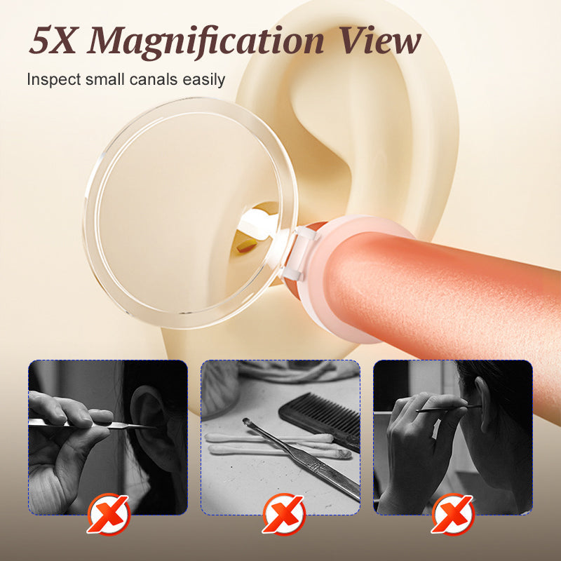 Luminous Ear Pick & Tweezer Set with Magnifier