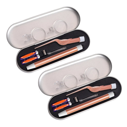 Luminous Ear Pick & Tweezer Set with Magnifier