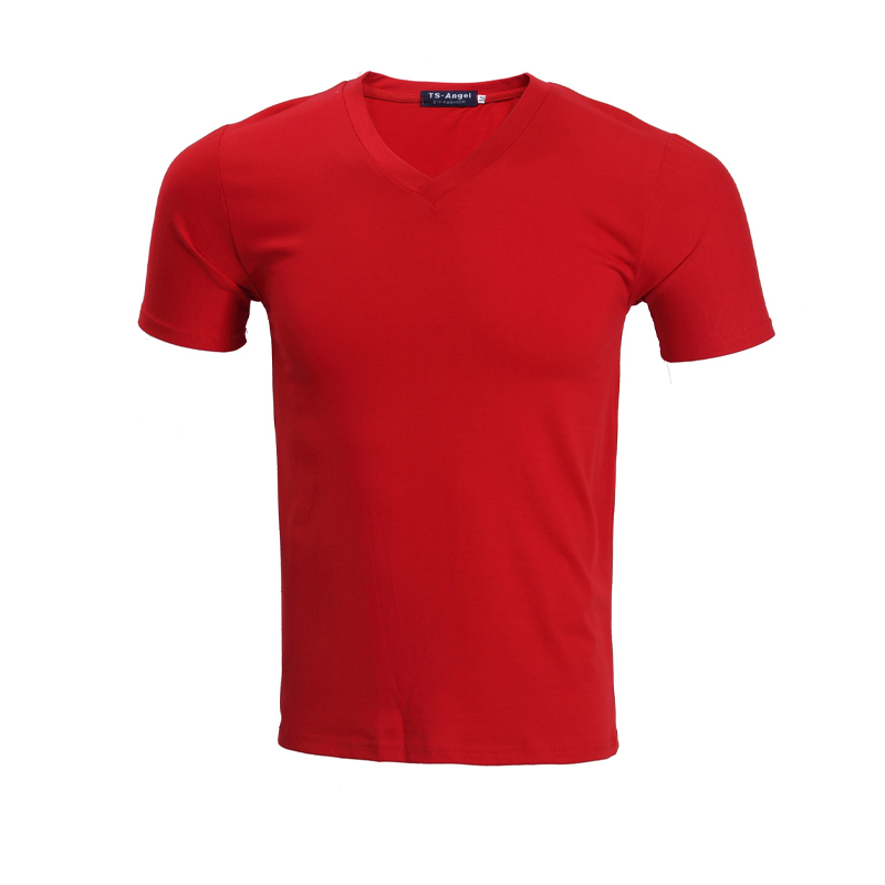 Classic V-Neck Cotton Short Sleeve T-Shirt