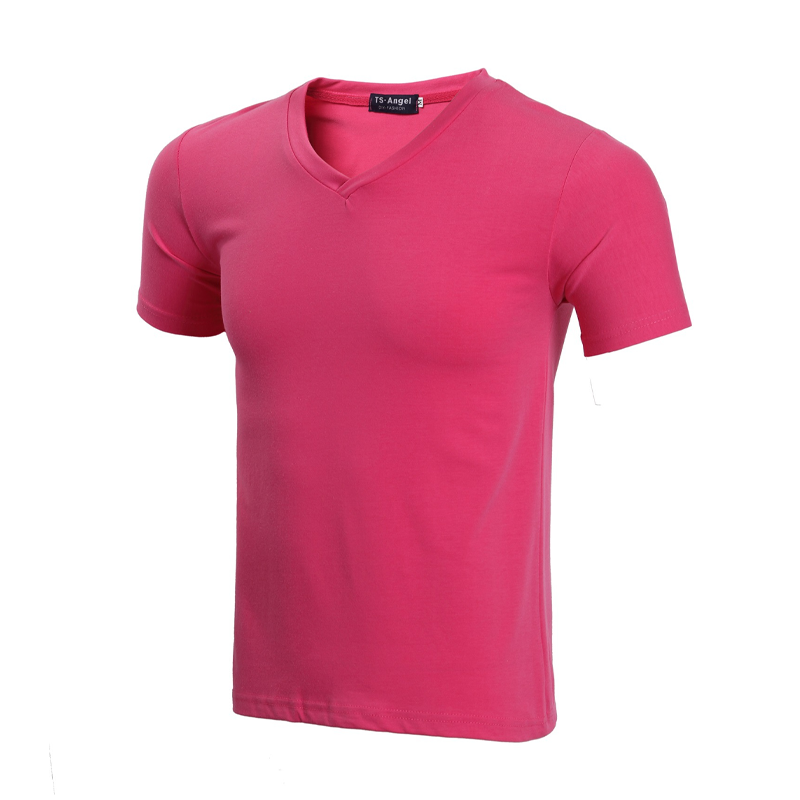 Classic V-Neck Cotton Short Sleeve T-Shirt