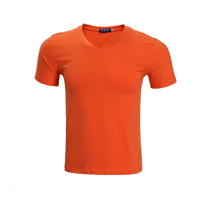 Classic V-Neck Cotton Short Sleeve T-Shirt