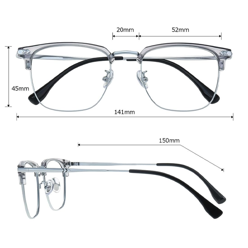 Fashion Half Frame Eyewear