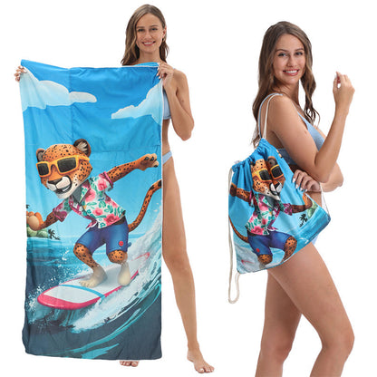 ⏰🔥LIMITED TIME 50% OFF!🔥50K+ SOLD!2-in-1 Printed Beach Towel Backpack