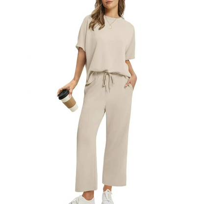 Women's Soft Casual Top and Pants Set