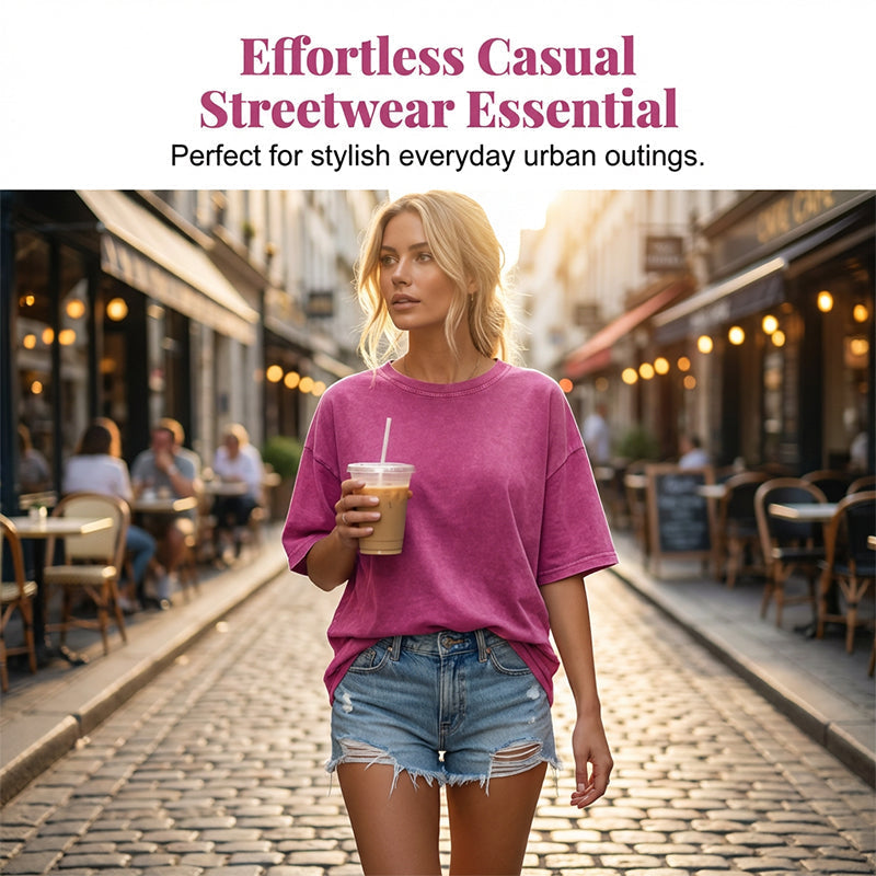 Women's Washed Vintage Oversized T-Shirt