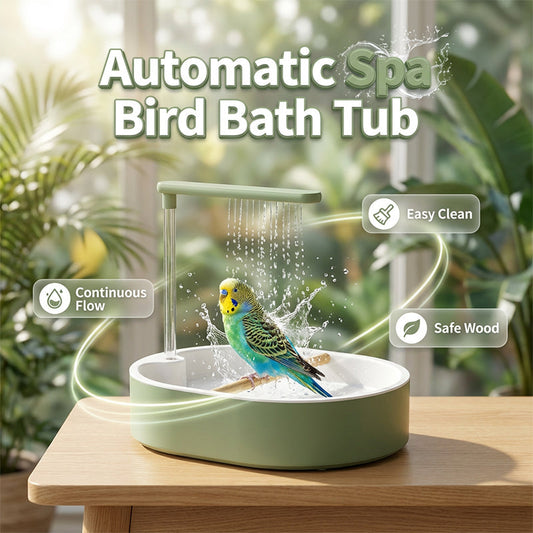 Electric Bird Bath with Shower & Perch