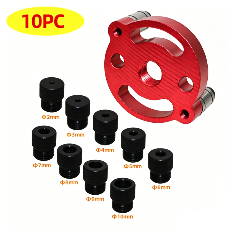 🔨  Self-Centering Dowel Jig Kit – Precision Drilling, Perfect Wood Joints Every Time ✅