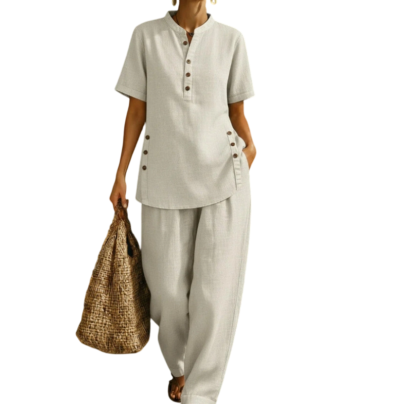 Women's Solid Lounge 2-Piece Set