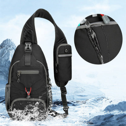 🎒 50% OFF! ✨ Men's Outdoor Sling Crossbody Bag – Multi-Pocket, Water-Resistant, Breathable Back 🌦️