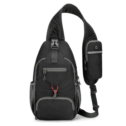 🎒 50% OFF! ✨ Men's Outdoor Sling Crossbody Bag – Multi-Pocket, Water-Resistant, Breathable Back 🌦️