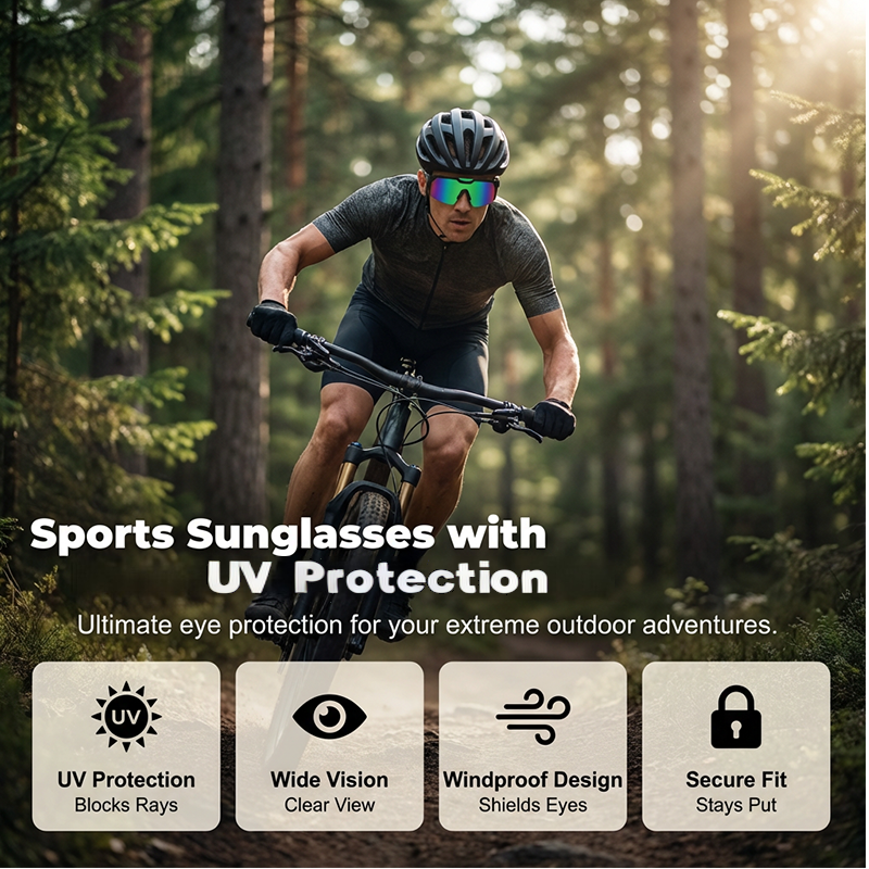 UV400 Sports Sunglasses for Men & Women