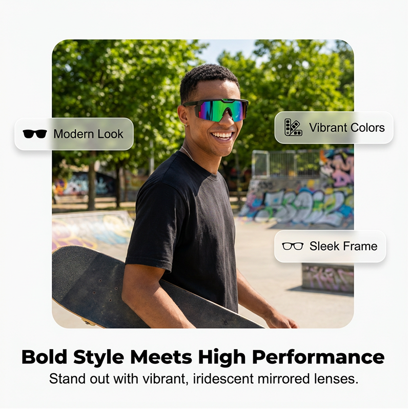 UV400 Sports Sunglasses for Men & Women